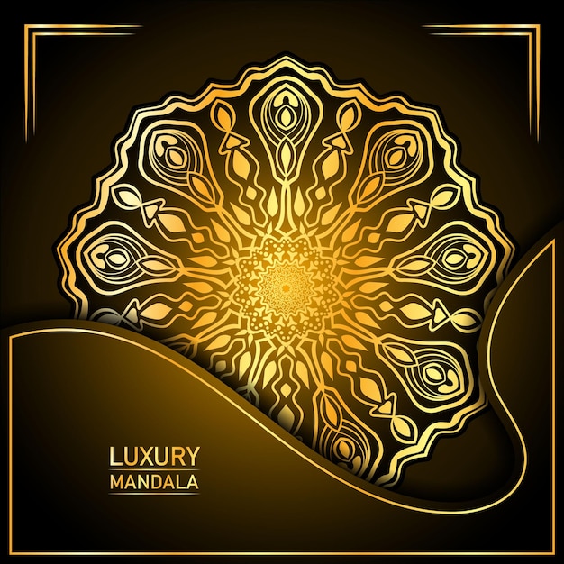 Design De Fond De Mandala De Luxe