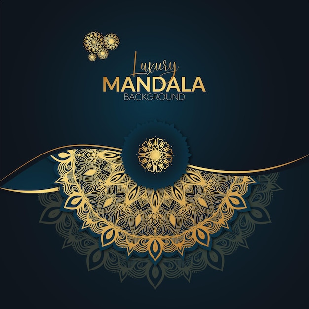 Design De Fond De Mandala De Luxe