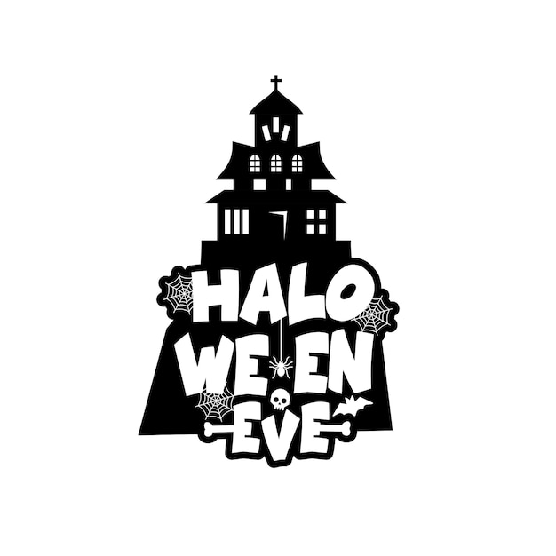 Design D'halloween Avec Typographie