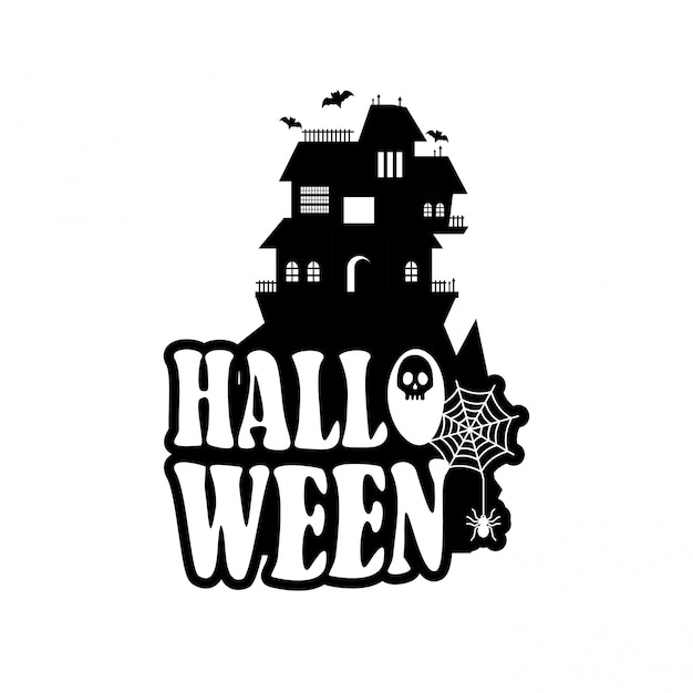 Design D'halloween Avec Typographie