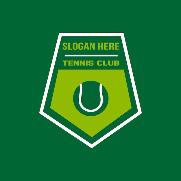 Le Design De L'icône Du Tennis, Le Modèle Du Badge Sportif, L'illustration Vectorielle.