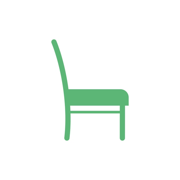 Vecteur design d'illustration du modèle de vecteur d'icône de chaise