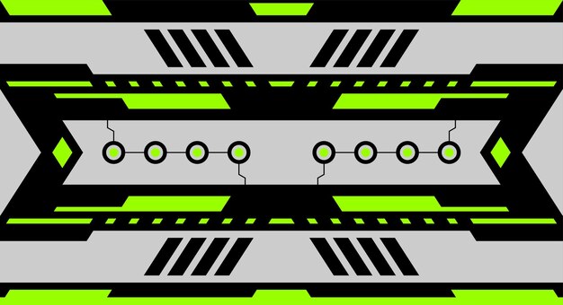 Vecteur design d'illustration vectorielle d'arrière-plan de bannière à thème industriel futuriste