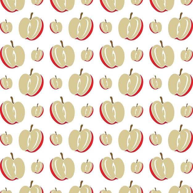 Design d'illustration vectorielle à motifs répétitifs multicolores à moitié exploitables par Apple