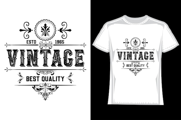 Vecteur design d'illustration vectorielle de t-shirt vintage