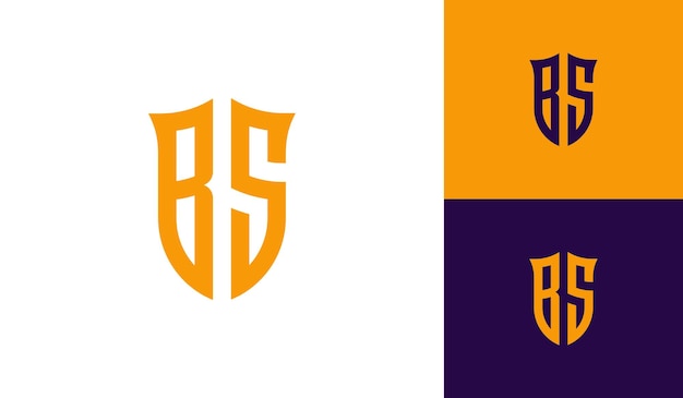 Design initial du logo de l'e-sport avec la lettre BS