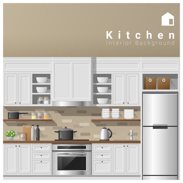 Design d&#39;intérieur Fond de cuisine moderne