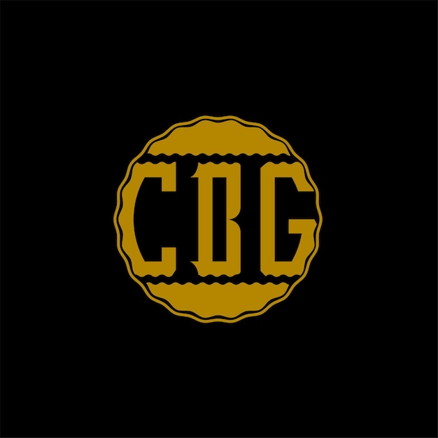 Vecteur design des lettres du logo cbg