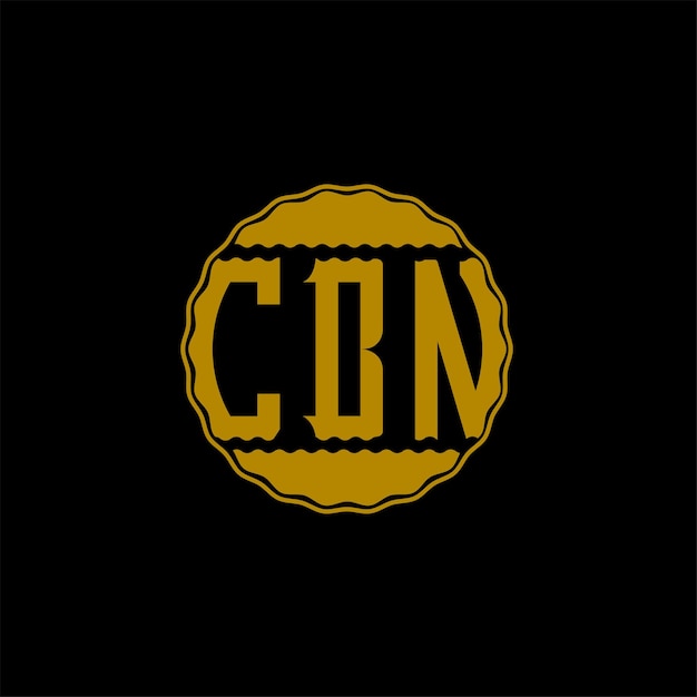 Vecteur design des lettres du logo cbn