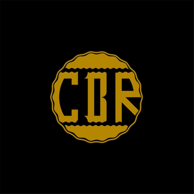 Vecteur design des lettres du logo cbr