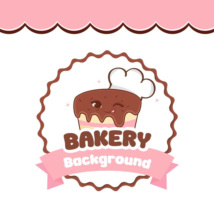 Design de logo de boulangerie vecteur