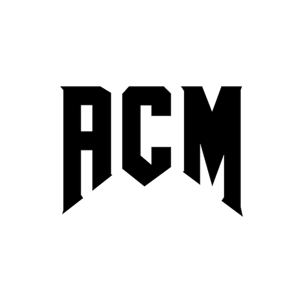 Design de logo de lettre ACM pour une entreprise de technologie Design de logo ACM combinaison de couleurs noir et blanc Logo ACM vecteur ACM design Icône ACM alphabet ACM typographie Design de logo