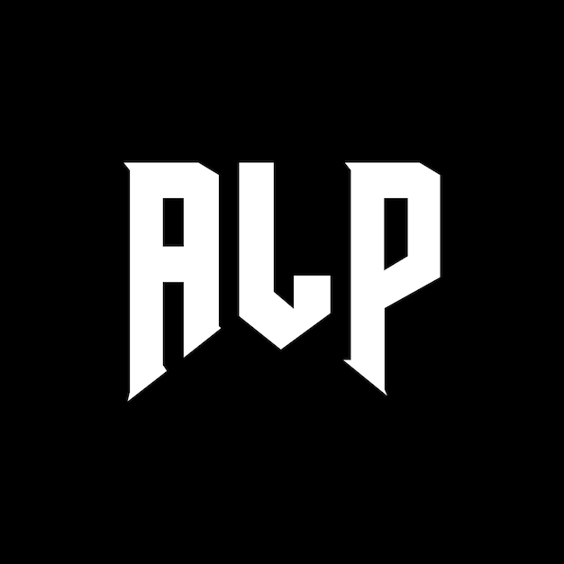 Design de logo de lettre ALP pour une entreprise de technologie Design de logo ALP combinaison de couleurs noir et blanc Logo ALP vecteur ALP design Icon ALP alphabet ALP typographie Design de logo
