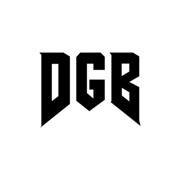 Design de logo de lettre DGB pour une entreprise de technologie Design de logo DGB combinaison de couleurs noir et blanc DGB logo DGB vecteur DGB design DGB icône DGB alphabet DGB typographie design de logo