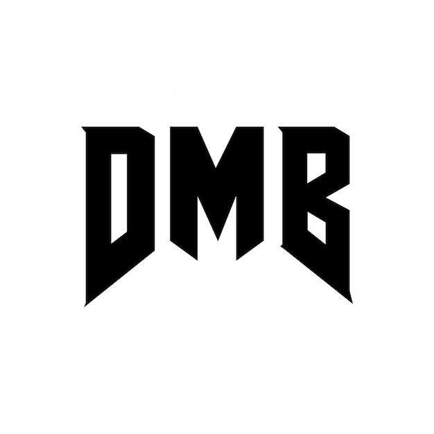 Design de logo de lettre DMB pour une entreprise de technologie Design de logo DMB combinaison de couleurs noir et blanc DMB logo DMB vecteur DMB design DMB icône DMB alphabet DMB typographie design de logo