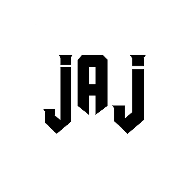 Design de logo de lettre JAJ pour une entreprise de technologie Design de logo JAJ combinaison de couleurs noir et blanc JAJ logo JAJ vecteur JAJ design JAJ icône JAJ alphabet JAJ typographie design de logo