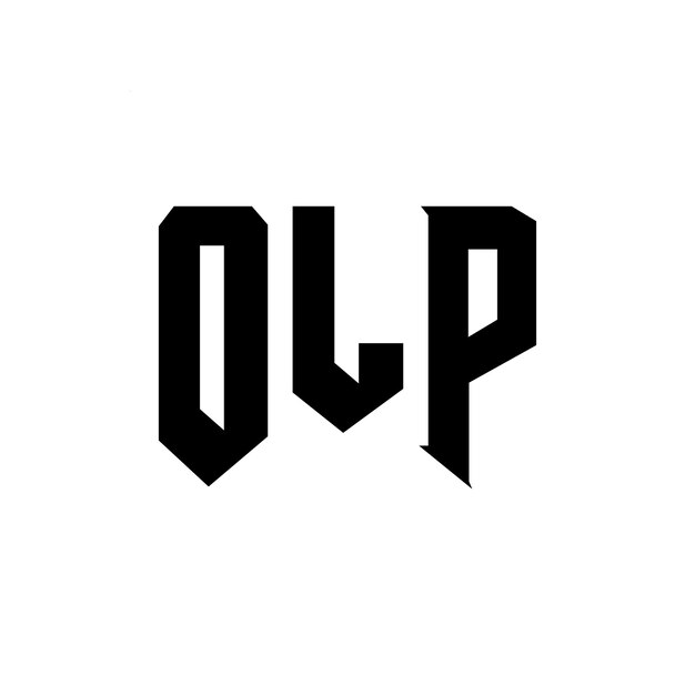 Design de logo de lettre OLP pour une entreprise de technologie Design de logo OLP combinaison de couleurs noir et blanc Logo OLP vecteur OLP design Icon OLP alphabet OLP typographie Design de logo