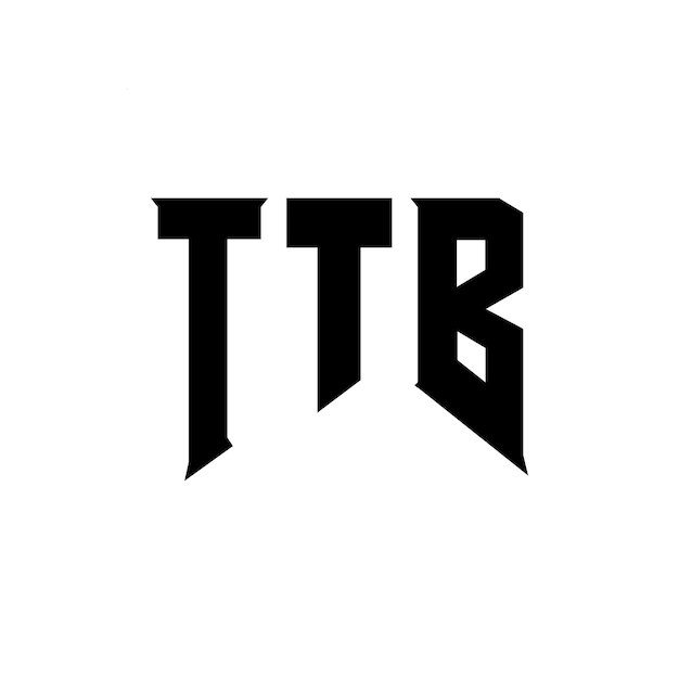 Design de logo de lettre TTB pour une entreprise de technologie Design de logo TTB combinaison de couleurs noir et blanc Logo TTB vecteur Design de logo TDB icône TTB alphabet TTB typographie Design de logo