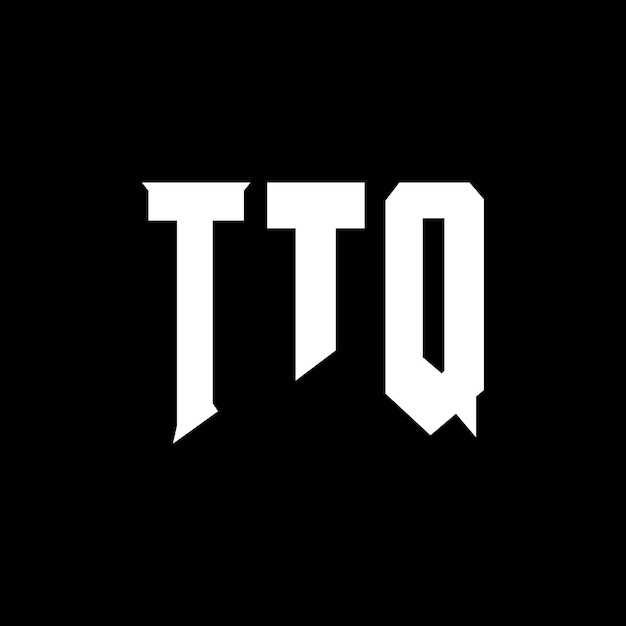 Design de logo de lettre TTQ pour une entreprise de technologie TTQ logo design combinaison de couleurs noir et blanc TTQ logo TTQ vecteur TTQ design TTQ icône TTQ alphabet TTQ typographie logo design