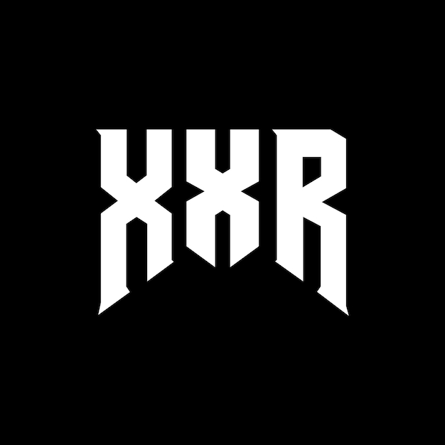 Design de logo de lettre XXR pour une entreprise de technologie Design de logo XXR combinaison de couleurs noir et blanc Logo XXR vecteur XXR design Icon XXR alphabet XXR typographie Design de logo