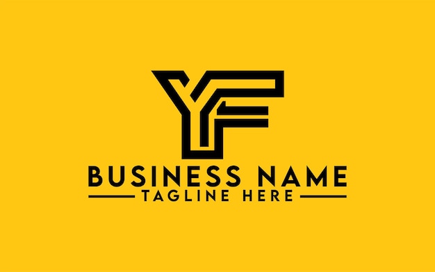 Vecteur design de logo de lettre yf art de ligne yf modèle de design de logo de monogramme