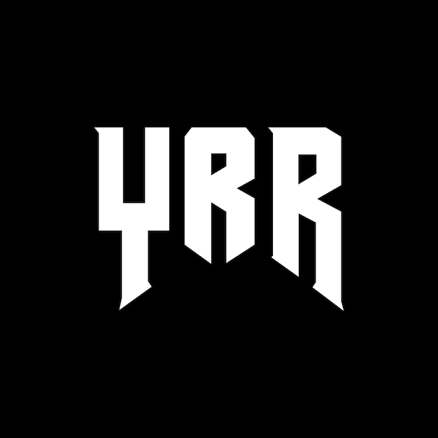 Design de logo de lettre YR pour une entreprise de technologie Design de logo YRR combinaison de couleurs noir et blanc Logo YRR vecteur YRR design Icon YRR alphabet YRR typographie Design de logo