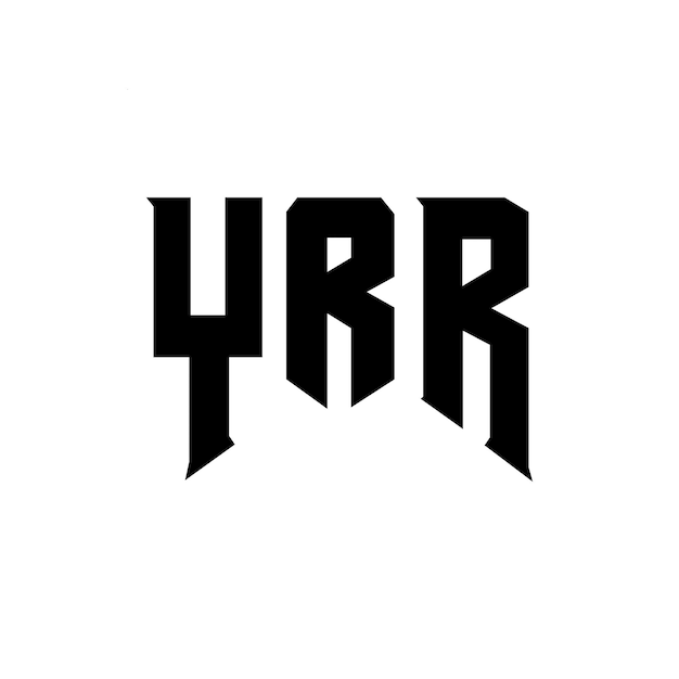 Design de logo de lettre YR pour une entreprise de technologie Design de logo YRR combinaison de couleurs noir et blanc Logo YRR vecteur YRR design Icon YRR alphabet YRR typographie Design de logo