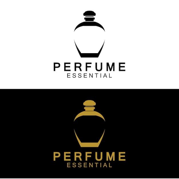 Design de logo de parfum de luxe pour les magasins de cosmétiques et de parfums Vector