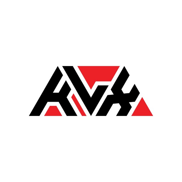 Design de logo triangulaire avec forme de triangle KLX design de logo triangle monogramme KLX modèle de logo vectoriel triangulaire KLX avec couleur rouge KLX logo triangular Simple Elegant et luxueux Logo KLX