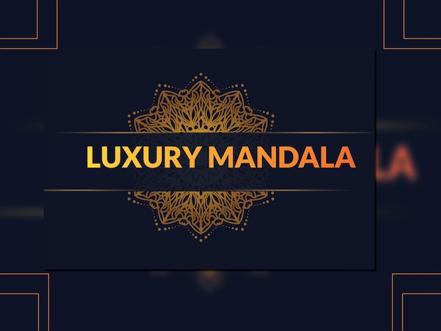 Vecteur design de luxe mandala