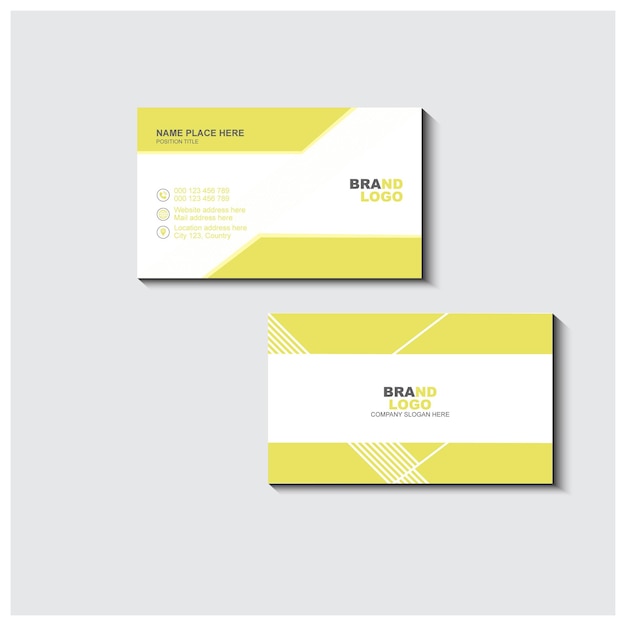 Design de modèle de carte de visite professionnelle d'entreprise vectorielle
