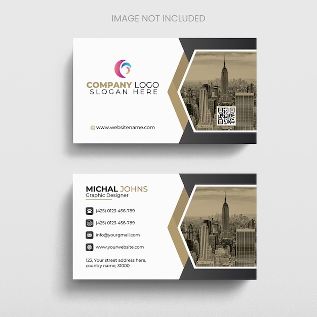 Le design moderne des cartes de visite