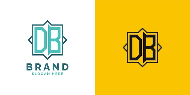 Design moderne du logo monogramme lettre initiale du logo DB marque polyvalente adaptée à n'importe quelle marque