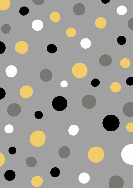 Vecteur design de motif à pointes polka peint à la main dans le style scandi