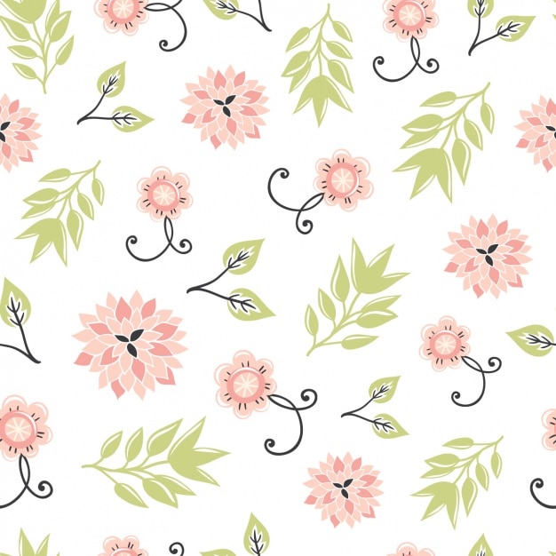 Vecteur design pattern floral