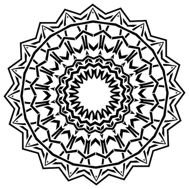 Vecteur design pattern mandala