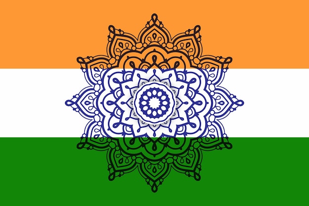 Vecteur design plat de la fête de l'indépendance de l'inde