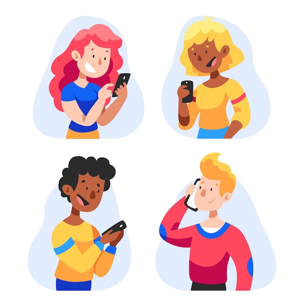 Design plat jeunes à l'aide de smartphones