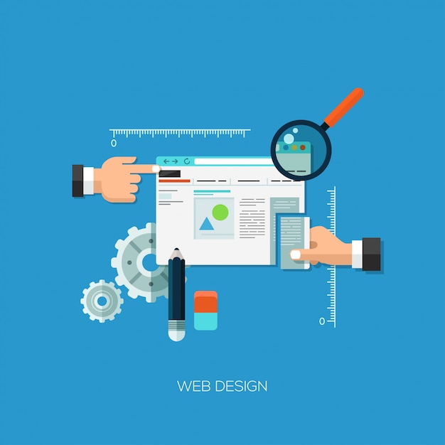 Design plat vector illustration concept pour la conception web