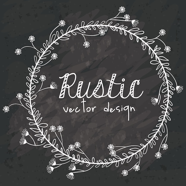 Vecteur design rustique