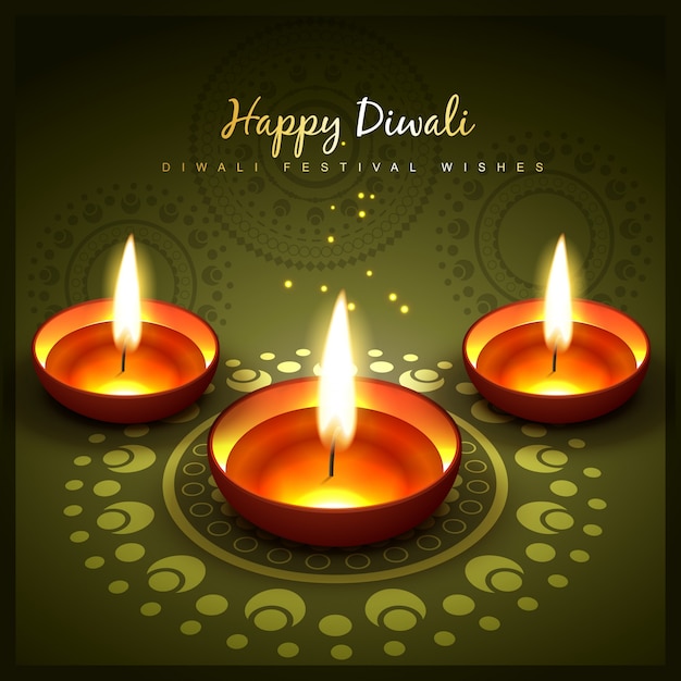 design de salutation de diwali