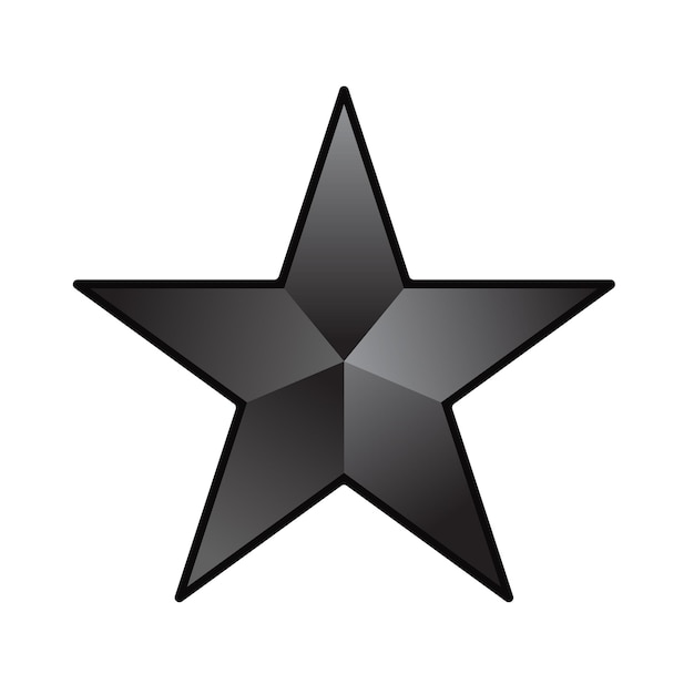 Design Simple Du Logo De L'étoile Noire Vectorielle