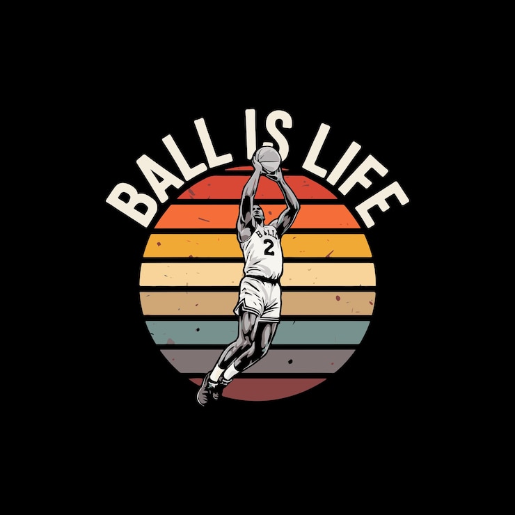 Vecteur design de t-shirt de basket-ball