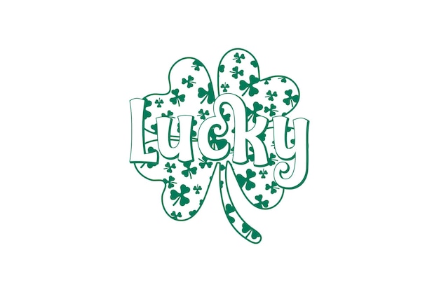 Vecteur design de t-shirt avec des citations rétro de la saint-patrick