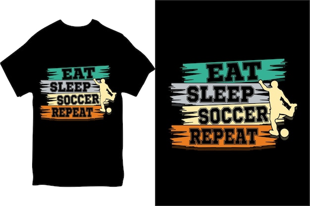design de t-shirt de football typographie design de t'shirt de football vectoriel design de T-shirt de soccer de sport vintage