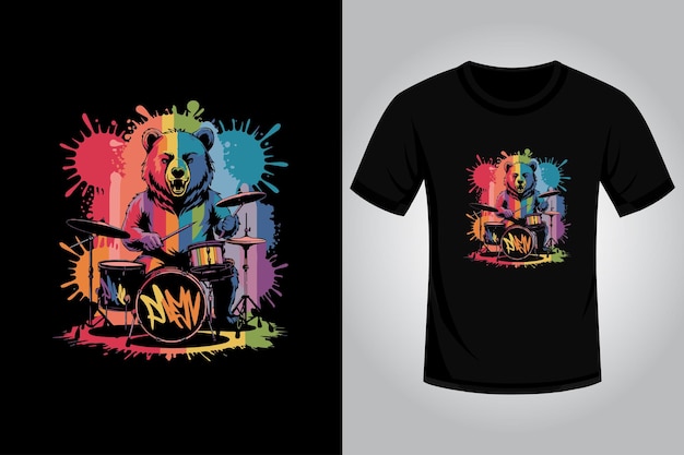 Design de t-shirt de musique moderne