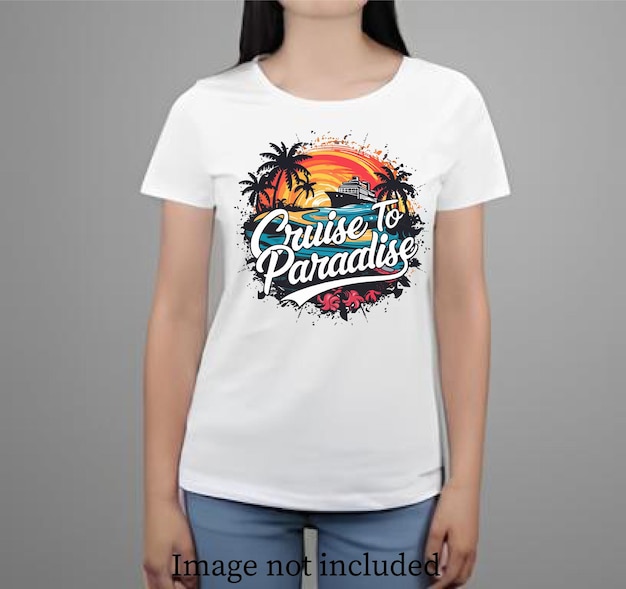 Design De T-shirt De Plage D'été