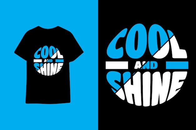 Design De T-shirt De Typographie Moderne Cool Et Brillant