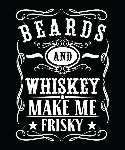 Design De T-shirt Whisky