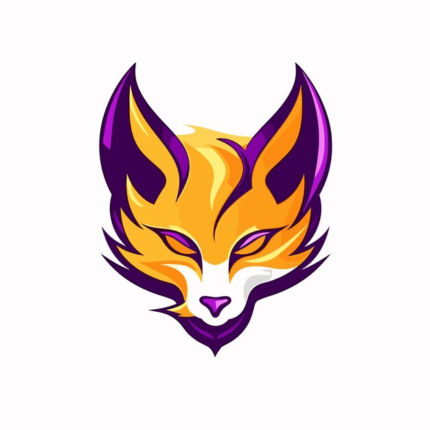 Vecteur un design unique du logo de l'illustration du renard